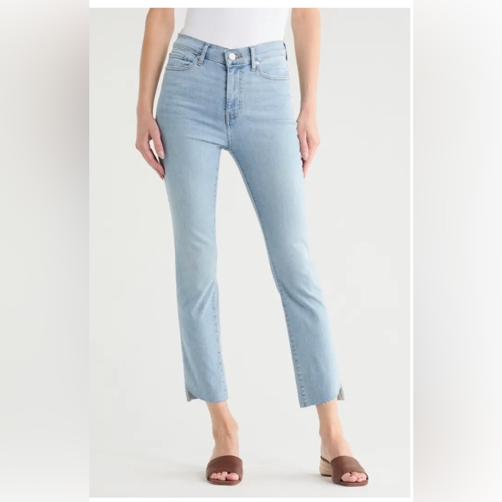 FRAME High Rise Step Hem Blue Women’s Straight Leg Jeans Size 29 NWT